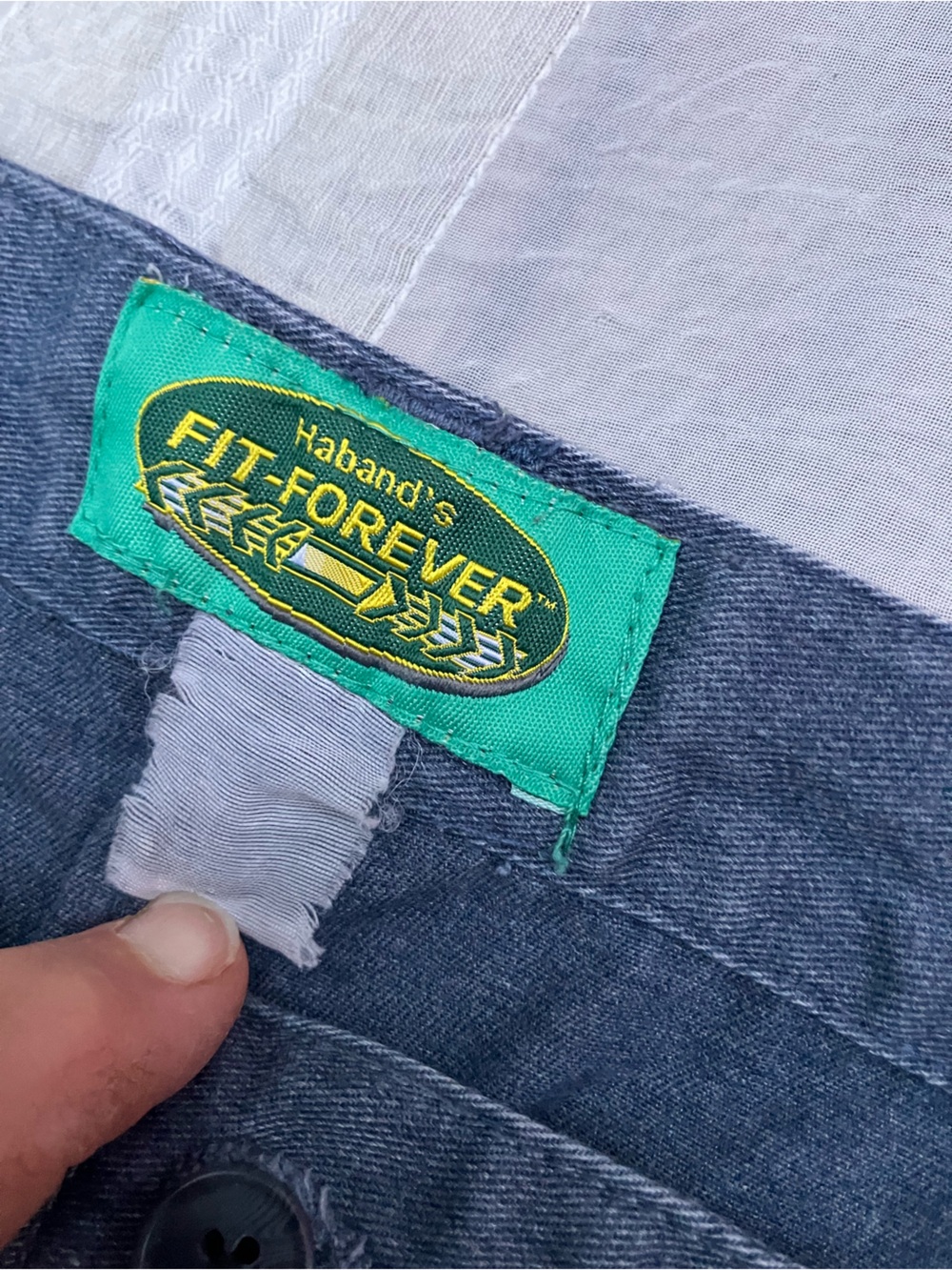 1970s Halbands fit forever blue jeans size 42X 28